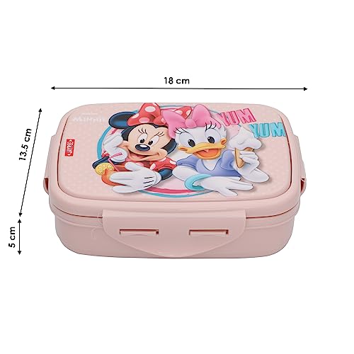 JAYPEE Steel Tek Jr. Insulated Lunch Box Mickey Mouse & Donald Duck, Pink, 400 ml | Airtight Tiffin Box for School Kids Inner Stainless Steel Mini Box | Bpa Free - Image 4