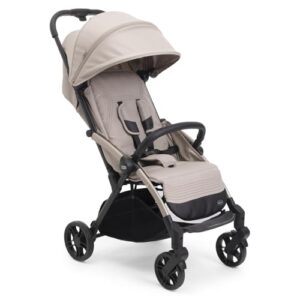 Chicco Goody XPlus Stroller | One-Touch Self-Fold | Padded Seat & Shock-Absorber Wheels | 4 Recline Positions | Adjustable Backrest | Birth to 5 Years | UV50+ Extendable Canopy | Sandshell Colour