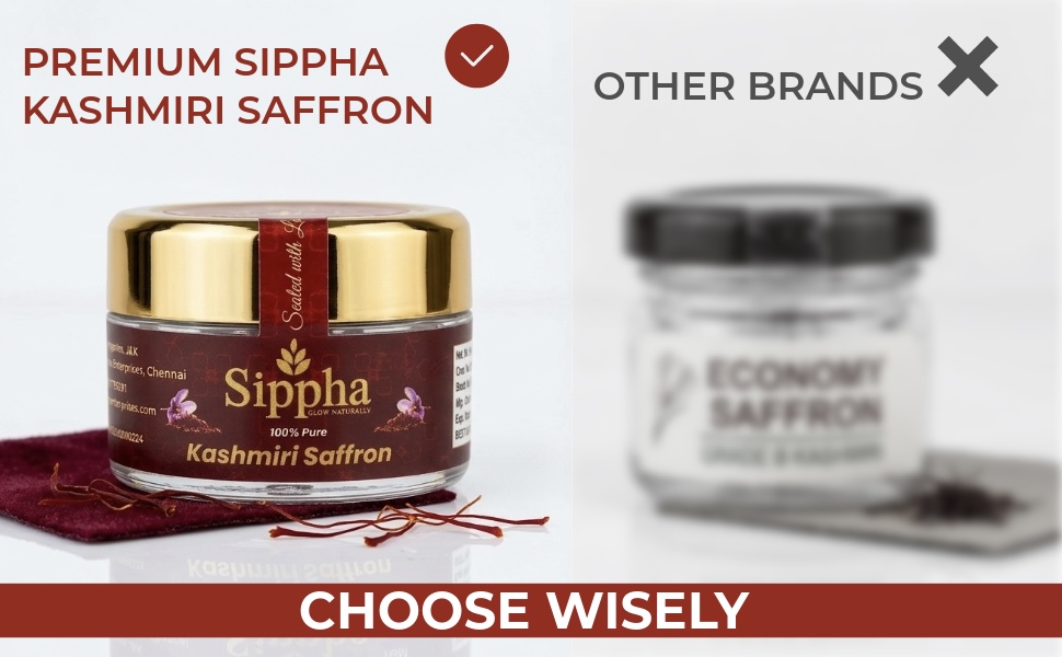 Sippha 100% Pure Kashmiri Saffron Threads