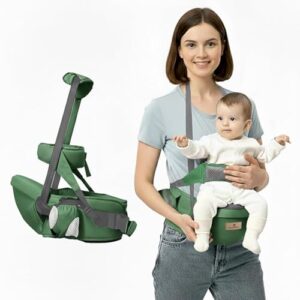StarAndDaisy 3-in-1 Baby Carrier for 0 to 3 Year Baby/Kangaroo Bag with Comfortable Soft Hip Seat/Baby Carrier - 3 Carrying Positions with 2 Storage Pockets - Blue (3 in1-Green)