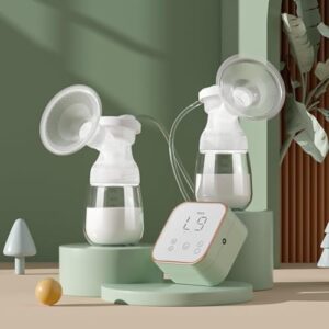 StarAndDaisy Electric Breast Pump/Feeding Milk Pump for Mothers with Portable & Rechargeable Breastfeeding Pump with Detachable Dirt Shroud, Mirror Touch Screen LED Display