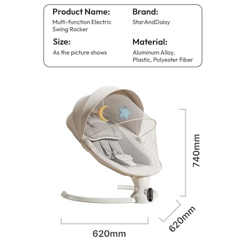 StarAndDaisy Baby Rockers for 0 to 2 Years, Baby Multi Functional Rocker for Babies (MF-White) - Image 2