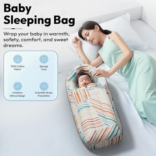 StarAndDaisy Baby Carry Nest Combo Set for 0–12 Months | Baby Lounger, Bedding Nest & Mosquito Net | Soft Mattress with Side Cushions (Check Print) - Image 2