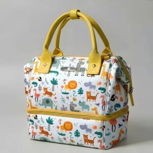 StarAndDaisy Bag for Mothers for Travel, Newborn Baby Diaper Bags with Insuleted Compartment & Multiple Pockets, 12 Liter Enhanced Capacity, Aesthetically Handcrafted with Love & Cuteness
