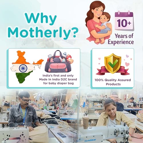 Motherly Elite Diaper Bag for Mothers for Travel, Maternity Bag for Newborn Baby, Mother Travelling Bag, Multiple Pocket Water Resistant Hospital Bag for moms with complimentary offers (Blue Flower) - Image 8