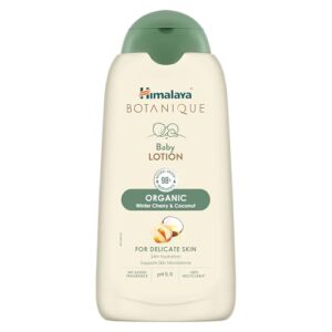Himalaya Botanique Baby Lotion 200 ml | Organic | 24hr hydration | Dermatologically tested | Hypoallergenic | Helps Protect Skin Barrier | pH 5.5 | No Added Fragrance | For delicate skin