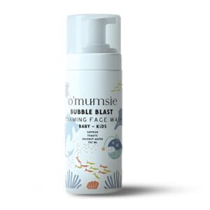 Omumsie's Bubble Blast Kids Foaming Face Wash | Gentle, Tear-Free Formula | Natural Ingredients for Sensitive Skin | Dermatologist Tested | 100ml