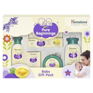 Himalaya Ghee Baby Gift Pack of 5|Moisturizing Skincare Regime|Curated for Gifting|Himalaya Ghee Baby Wash, Bar, Lotion, Cream, Rash Relief Cream|Dermat Tested|Safe from Day 1