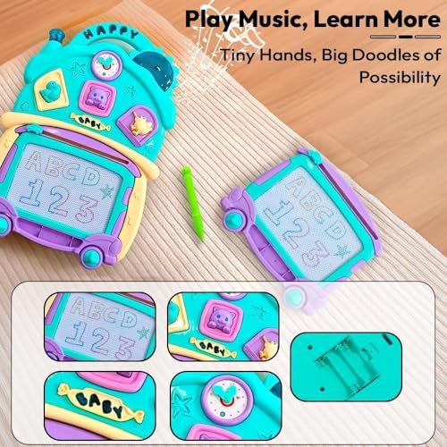Uonibaby by StarAndDaisy 2-in-1 Baby Multiactivity Push Walker with Doodle, for Infants & Toddlers, Educational Elements and -in-Stable & Safe Design/Multi Purpose Walker for new Born - Image 6