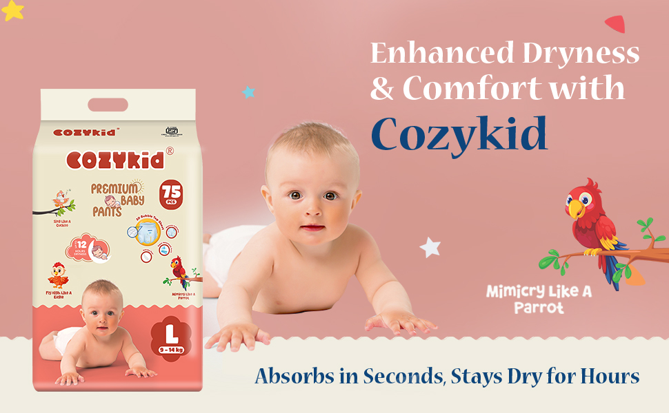 Enhanced dryness &amp; Comfort with cozykid