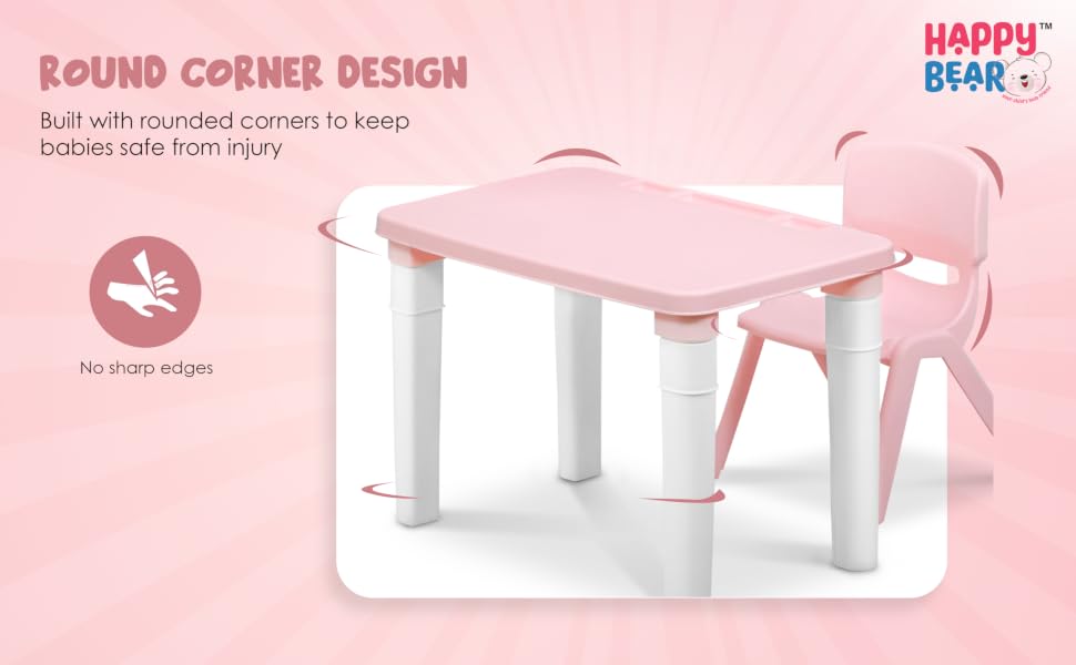 Table and Chair set pink