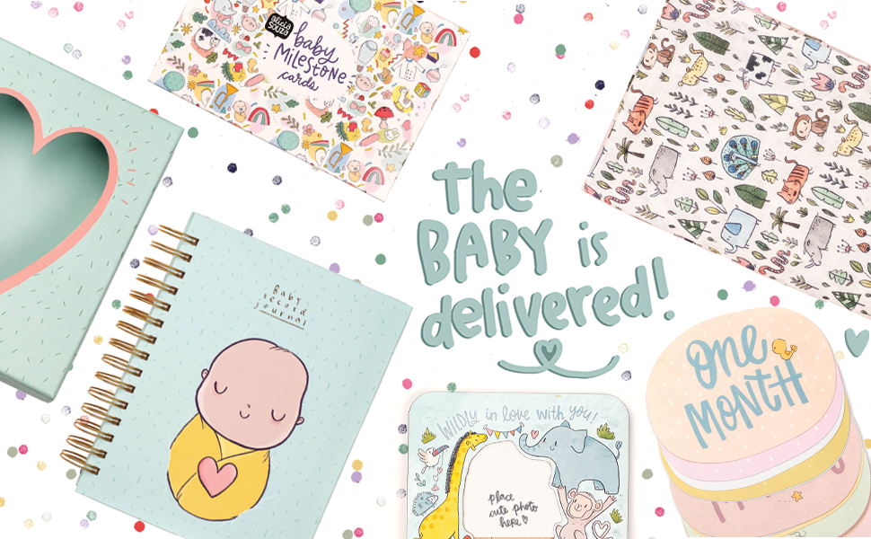 baby products journal planner cute keepsake box memory gift newborn record storage badge stickers
