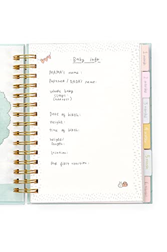 Alicia Souza| Baby Record Journal Set| Includes - Milestone Cards, Bookmark Tassle, Beautiful Storage Box| Record Baby's Birth Story| Store Memories | Space for Monthly Favourites| Letters to your Baby| Pages to Stick Photos| 21X17 Cm| - Image 5