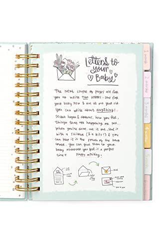 Alicia Souza| Baby Record Journal Set| Includes - Milestone Cards, Bookmark Tassle, Beautiful Storage Box| Record Baby's Birth Story| Store Memories | Space for Monthly Favourites| Letters to your Baby| Pages to Stick Photos| 21X17 Cm| - Image 8