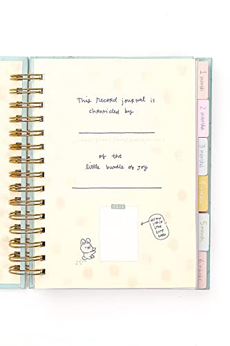 Alicia Souza| Baby Record Journal Set| Includes - Milestone Cards, Bookmark Tassle, Beautiful Storage Box| Record Baby's Birth Story| Store Memories | Space for Monthly Favourites| Letters to your Baby| Pages to Stick Photos| 21X17 Cm| - Image 4