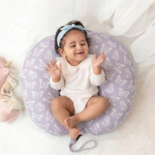 haus & kinder Baby Feeding Pillow for new Born Baby, Breastfeeding & Nursing Pillow with Removable Cover, Infant Support Cushion for 0–24 Months, Tummy Time Pillow | Fiona - Image 4