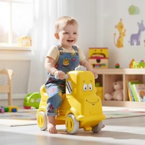 Happy Bear Rider | Push car for 1-5 Years | Fun Indoor | Unlimited Fun for Little Ones | Rider for Kids Boys and Girls | Best Gift for Kids (Yellow)