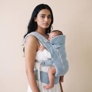 Haus & Kinder Nubee Baby Carrier for New Born Baby, Soft Ergonomic Infant Carrier with Adjustable Straps, Breathable Hands-Free Kangaroo Bag, Lightweight Baby Carrier Upto 18 kg, 0–15 Months