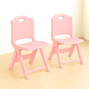 HAPPY BEAR Foldable Kids | Foldable Study | Space-Saving, Portable, and Supports up to 30kg |Folding Stool | Kids Study (Pink, Pink)