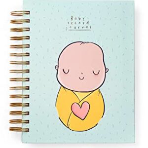 Alicia Souza| Baby Record Journal Set| Includes - Milestone Cards, Bookmark Tassle, Beautiful Storage Box| Record Baby's Birth Story| Store Memories | Space for Monthly Favourites| Letters to your Baby| Pages to Stick Photos| 21X17 Cm|