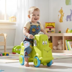 Happy Bear Rider | Push car for 1-5 Years | Fun Indoor | Unlimited Fun for Little Ones | Rider for Kids Boys and Girls | Best Gift for Kids (Green)