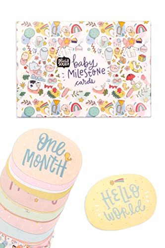 Alicia Souza| Baby Record Journal Set| Includes - Milestone Cards, Bookmark Tassle, Beautiful Storage Box| Record Baby's Birth Story| Store Memories | Space for Monthly Favourites| Letters to your Baby| Pages to Stick Photos| 21X17 Cm| - Image 2