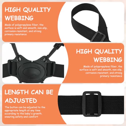 SNOWIE Soft® Adjustable Baby Safety Harness Belt - 5-Point Secure Chair Strap for Toddlers with Universal Fit for Strollers, High Chairs, Prams - Durable Quick Release Design for Optimal Child Safety - Image 4