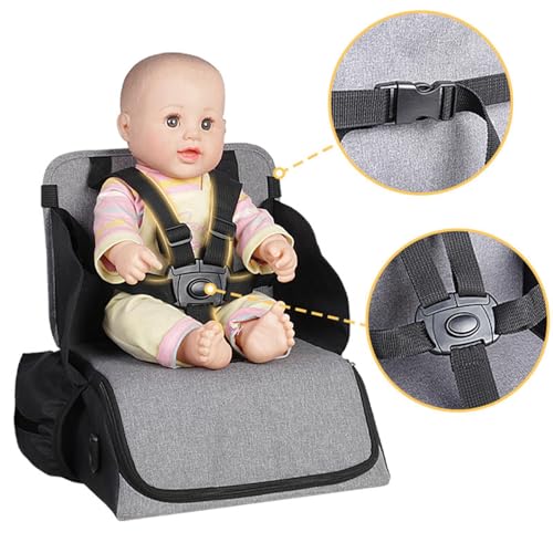 CALANDIS™ Toddlers Booster Seat Travel Compact Stable Seat Portable Sitting Diaper Bag | Booster Chairs | Feeding - Image 4